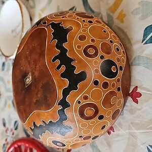 Hand made in Peru decorative candy dish